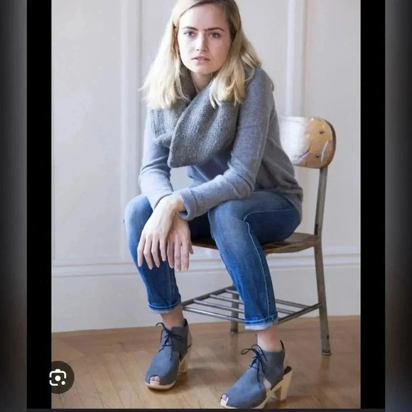 BRYR Sofie peep toe in battleship grey Shoes Size 8 - Picture 1 of 7